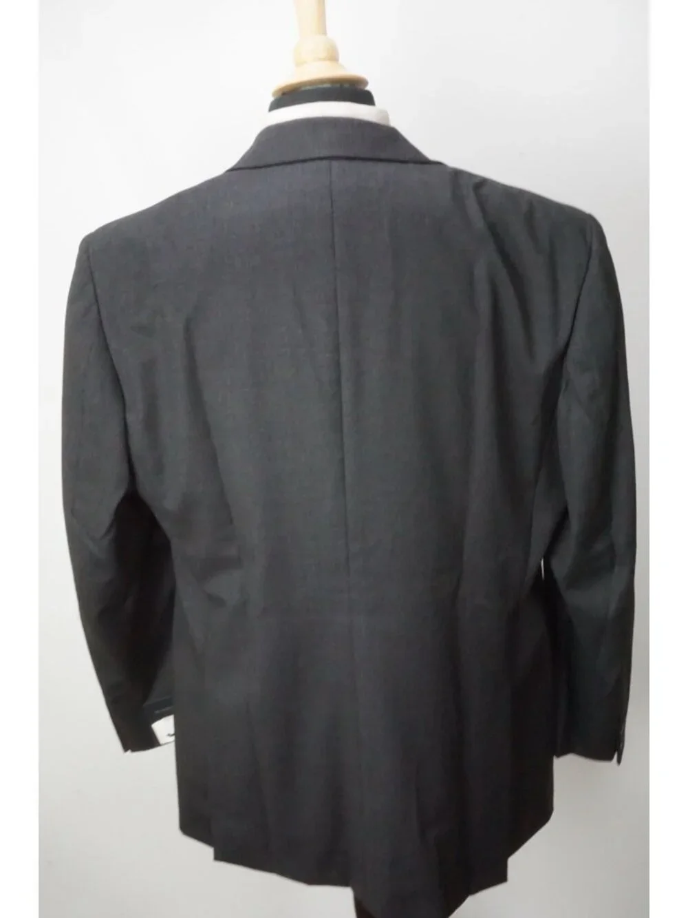 Burberry London Gray Woven S100s Wool 2 Pc Suit Jacket Pants Sz 48L BRAND NEW
